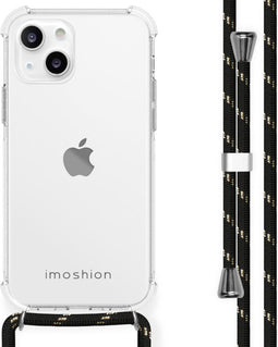 iMoshion Hoesje Geschikt voor iPhone 13 Mini Hoesje Met Koord - iMoshion Backcover met koord - Transparant