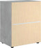 vidaXL - Dressoir - 60x40x73 - cm - spaanplaat - betongrijs - betongrijs