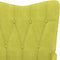 vidaXL Relaxstoel met voetenbank stof groen