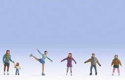 NOCH 0045824 TT Schaatsers figuren Geverfd, Staand