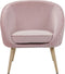 TROMSO - Fauteuil - Roze - Fluweel