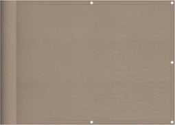 vidaXL - Balkonscherm - 75x1000 - cm - 100% - oxford - polyester - taupe