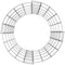vidaXL - Gabion - paal - rond - Ø100x50 - cm - gegalvaniseerd - staal