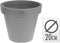 Basic Bloempot Rond 20X18 Cm Grijs