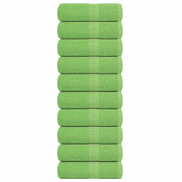 vidaXL - Zeepdoekjes - 10 - st - 30x30 - cm - 360 - g/m² - 100% - katoen - appelgroen