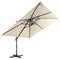 Coast Cantilever Patio Parasol - 300 x 300 cm - 3 Kantel Instellingen - 360° Rotatie - Beige