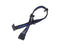 Silverstone PP07-BTSBA - Kabel - Molex (4-pin) naar SATA (data) - Blauw Zwart
