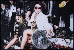 PTMD - Melani Glass Art - Schilderijen - Black