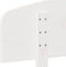 vidaXL - Hoofdbord - 75 cm - massief grenenhout - wit