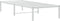 vidaXL - Bedframe - metaal - wit - 75 - x - 190 - cm