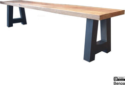 Bankje Mangohout A-poot 140 cm