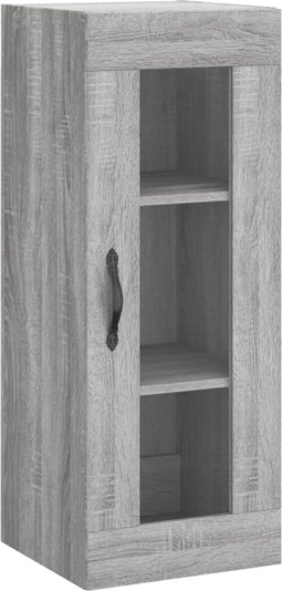 vidaXL - Hangkast - 34,5x34x90 - cm - grijs - sonoma - eikenkleurig