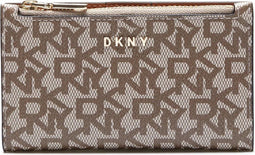 DKNY Bryant Chino R92ZJC08-NHJ - Drukknop Portemonnee - Imitatieleer - Bruin
