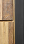 HSM Collection Wandkast Atlanta - rustiek oud teak/metaal