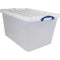 Really Useful Box - Box opbergdoos 96 l, nestbaar, transparant