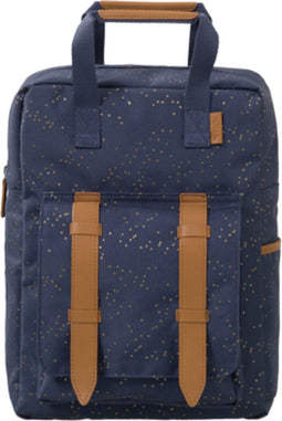 Fresk Rugzak voor Kinderen - 28 x 21 x 8 cm - Schooltas - Verstelbare Schouderbanden - Waterafstotende Rugtas - Blauw - Indigo Dots