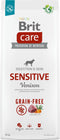 Brit Care Dog Grain-Free Sensitive Hert - Hondenvoer - 12 kg