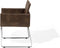 GOMEZ - Eetkamerstoel - Bruin - Polyester