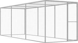vidaXL - Kattenkooi - 4,5x1,5x1,5 - m - gegalvaniseerd - staal