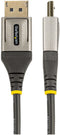 Startech.com DP14VMM2M - DisplayPort 1.4 Kabel - 8K 60Hz HDR10 - 4K 120Hz - Grijs Zwart