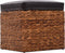 vidaXL - Poefset - zeegras - bruin - 2-delig