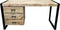 Bureau Britt 145 cm mango metaal - Naturel | Meubelplaats