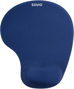 Savio MP-01NB - Muismat - Rubber en Stof - Blauw