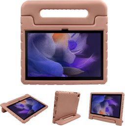 iMoshion Tablet Hoes Kinderen Geschikt voor Samsung Galaxy Tab A8 (2021/2022) - iMoshion Kidsproof Backcover met handvat - Lichtroze /Dusty Pink