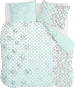 Walra Dekbedovertrek Dreamy Dots - Lits-Jumeaux 240x220 - 100% Katoen - Licht Blauw