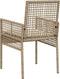 vidaXL - Tuinstoelen - 2 - stuks - met - kussens - in - beige - poly - rattan