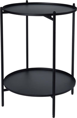 H&S - Collection - Bijzettafel - 50,5 - cm - metaal - zwart