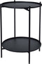 H&S - Collection - Bijzettafel - 50,5 - cm - metaal - zwart