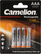 Camelion NH-AAA1100BP4 - Oplaadbare batterij - NiMH 1100mAh - Zilver