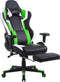 Gamestoel Tornado Relax - bureaustoel - met voetsteun - ergonomisch - zwart groen
