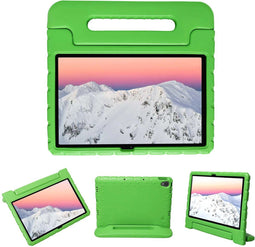 imoshion Tablet Hoes Kinderen - Geschikt voor Lenovo Tab P11 Plus, Lenovo Tab P11 - Kidsproof Backcover met handvat - Groen