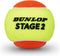 Dunlop Stage 2 - Tennisballen - Gasgevuld voor alle ondergronden - Geel/oranje (3 stuks)