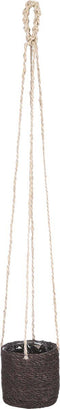 Mica Decorations Atlantic Plantenmand - Set van 2 - H16 x Ø16 cm - Grijs