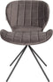 Zuiver OMG Velvet Eetkamerstoelen Grijs - Set van 2