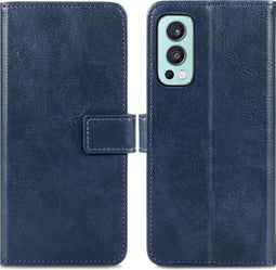 iMoshion Hoesje Geschikt voor OnePlus Nord 2 Hoesje Met Pasjeshouder - iMoshion Luxe Bookcase - Donkerblauw
