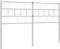 vidaXL - Hoofdbord - 150 - cm - metaal - wit