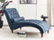 MURET - Chaise longue - Blauw - Symmetrisch - Polyester