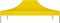 vidaXL Partytentdak - 270 g/m² - 4x3 m - Geel