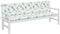 vidaXL - Tuinbankkussens - 2 - st - bladpatroon - 200x50x7 - cm - stof