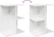 vidaXL - Nachtkastjes - 2 - st - 46,5x29x61 - cm - bewerkt - hout - wit
