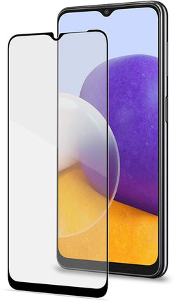 Celly Galaxy A22 5G - Schermbeschermer - Gehard glas 9H - Transparant