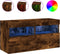 vidaXL - Tv-wandmeubel - met - LED-verlichting - 80x30x40 - cm - gerookt - eiken