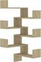 vidaXL - Hoekwandschapen - 2 - st - 40x40x50 - cm - bewerkt - hout - sonoma - eikenkleur