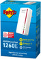 AVM FRITZ!Powerline 1260E WLAN - Powerline adapter - Tot 1200 Mbit/s - 1x Gigabit ethernetpoort