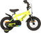 AMIGO Speeder Jongensfiets 12 Inch - Kinderfiets voor 2 tot 4 Jaar - 90-105 cm - Geel/Zwart