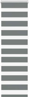 vidaXL - Zebra - rolgordijn - 40x100 - cm - stofbreedte - 35,9 - cm - donkergrijs